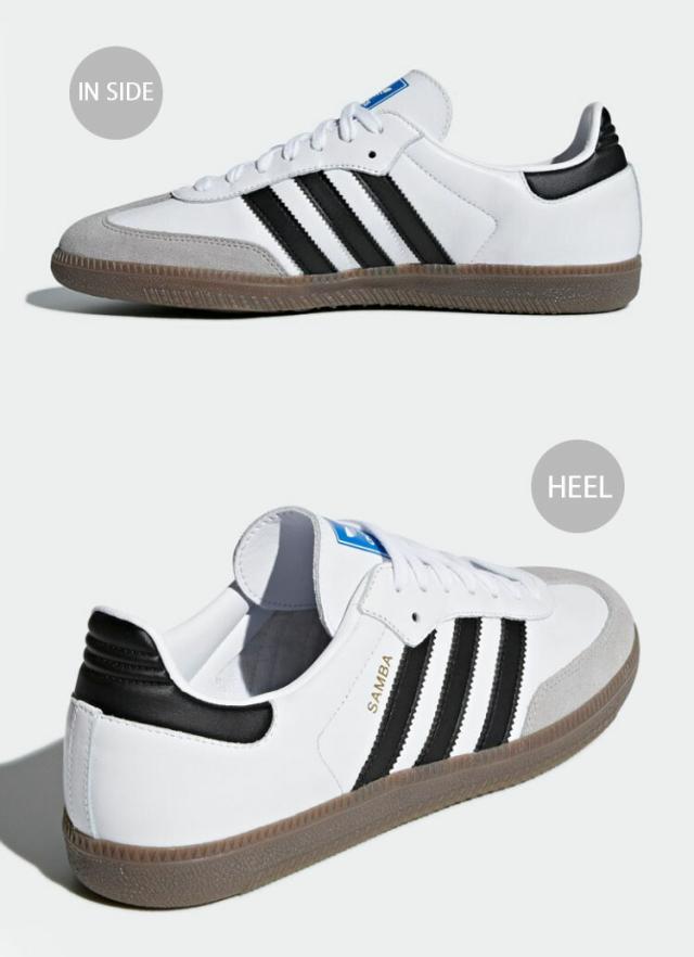 【即納商品あり/国内配送】adidas アディダス スニーカー SAMBA OG B75806 サンバ オリジナル WHITE BLACK シューズ レザーアッパー_2