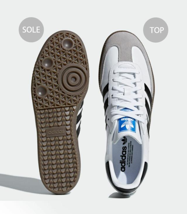 【即納商品あり/国内配送】adidas アディダス スニーカー SAMBA OG B75806 サンバ オリジナル WHITE BLACK シューズ レザーアッパー_3