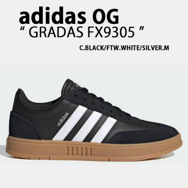 adidas Originals アディダス オリジナルス スニーカー GRADAS FX9305 BLACK GUM グラダス スリーストライプ シューズ ブラック