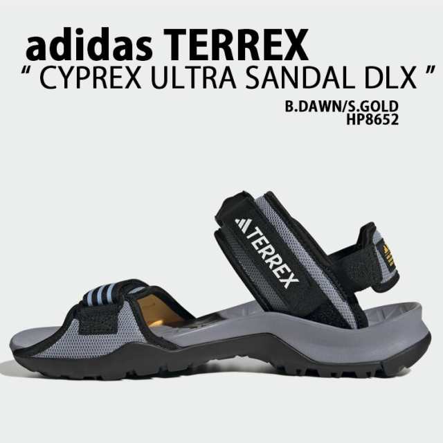 adidas アディダス サンダル TERREX CYPREX ULTRA SANDAL DLX HP8652 スポーツサンダル GRAY GOLD