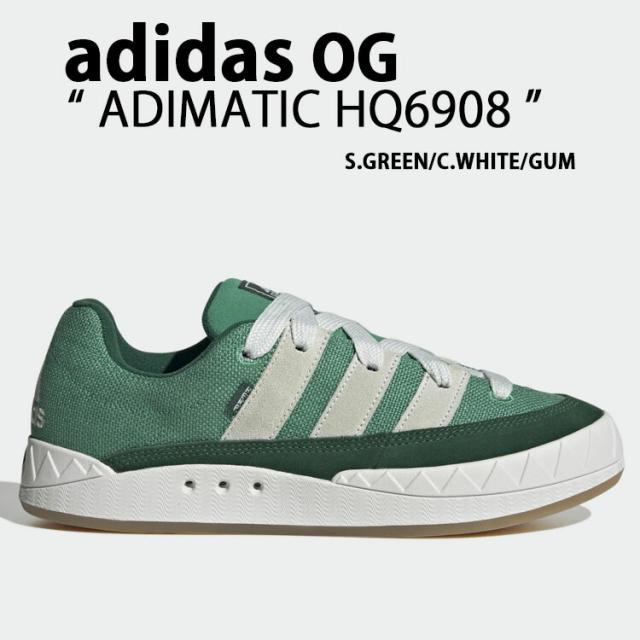 adidas originals アディダス スニーカー ADIMATIC HQ6908 アディマティック GREEN WHITE GUM シューズの通販は 27,170円