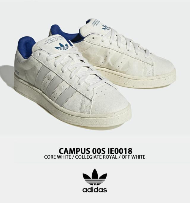 adidas Originals アディダス オリジナルス スニーカー CAMPUS 00S WHITE ROYAL BLUE IE0018 キャンパス00S シューズ ホワイト ロイヤル_1