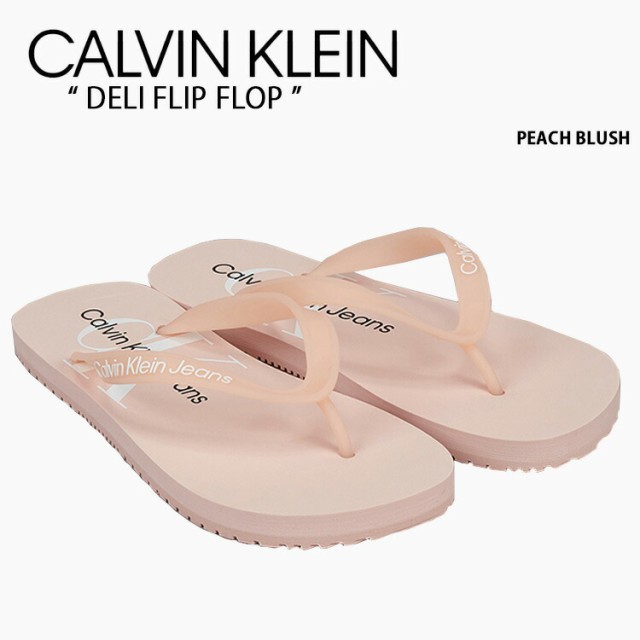 Calvin Klein カルバンクライン サンダル DELI FLIP FLOP PEACH BLUSH CK シューズ デリフリップフロップ YW012460JW