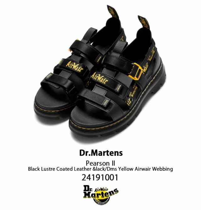 Dr. Martens ブラックレザーサンダル