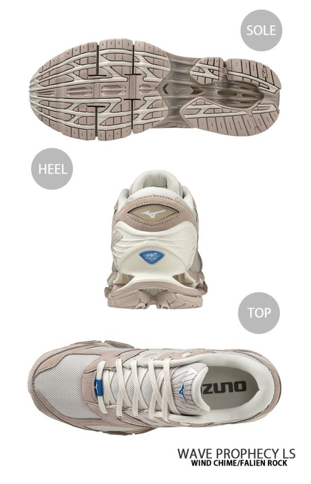 Mizuno ミズノ スニーカー WAVE PROPHECY LS D1GA226201 ウエーブプロフェシー LS BEIGE ベージュ シューズ ランニングシューズ ジョギングスニーカー メンズ 男性用_2