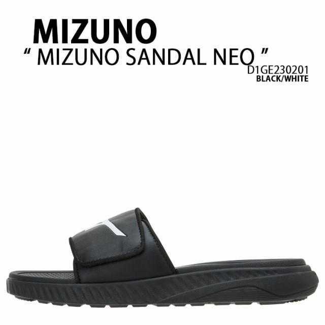 Mizuno ミズノ サンダル MIZUNO SANDAL NEO D1GE230201 サンダル ネオ BLACK WHITE ブラック ホワイト シャワーサンダル メンズ レディー