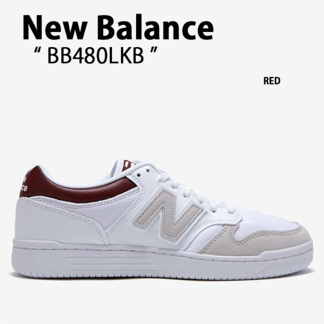 New Balance ニューバランス スニーカー NEWBALANCE BB480 BB480LKB RED シューズ 本革 レザー レッド