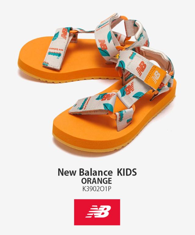 New Balance ニューバランス キッズ サンダル NewBalance 3902 ORANGE キッズシューズ オレンジ K3902O1P キッズ用 ジュニア用 子供用_1