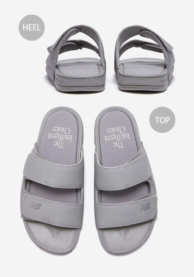 New Balance ニューバランス サンダル SLIDE SANDAL SD9901SLG2 LIGHT GRAY スライドサンダル ストラップサンダル スリッパー グレー