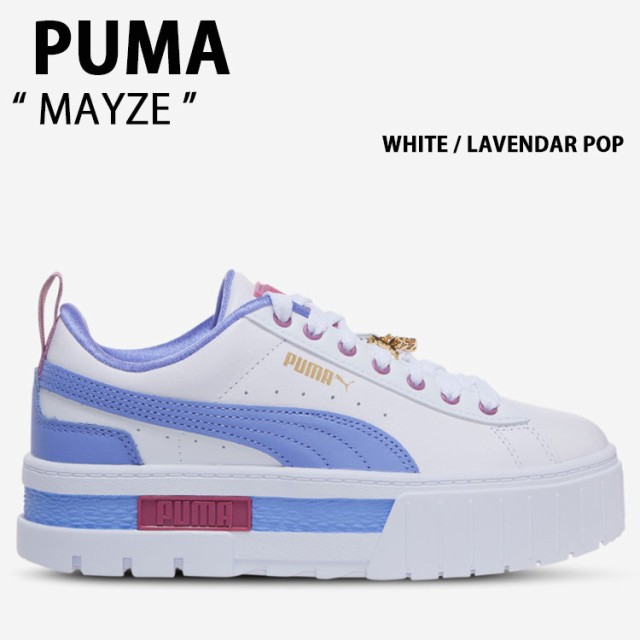 PUMA プーマ シューズ MAYZE WHITE LAVENDAR POP メイズ ホワイト ラベンダーポップ シューズ 厚底スニーカー レディース 女性用