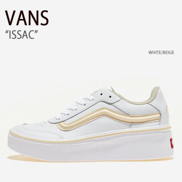 VANS バンズ スニーカー ISSAC WHITE BEIGE V3942 WHITE/BEIGE イサック ホワイト ベージュ
