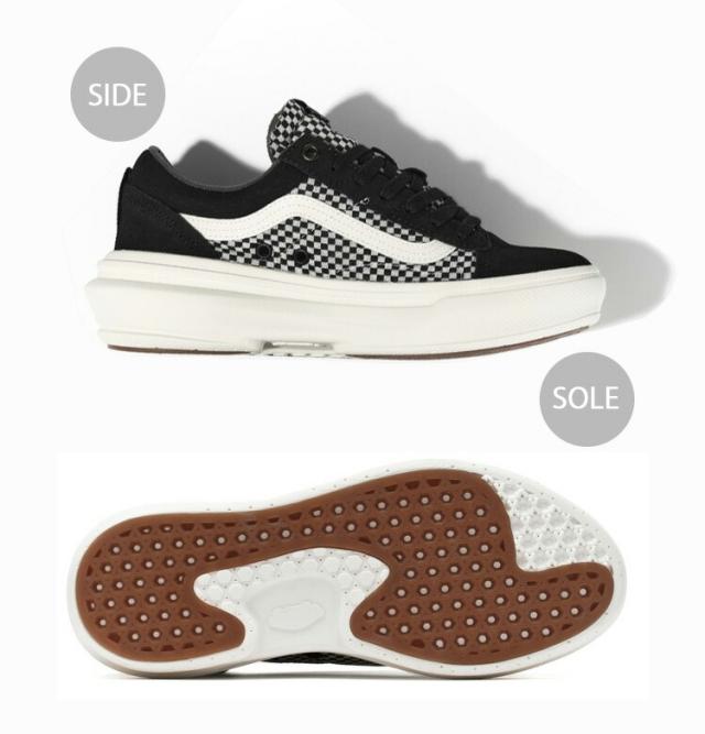 VANS バンズ スニーカー OLD SKOOL OVERT PLUS CC LUX CHECK BLACK VN0005WJBMA オールドスクール_1