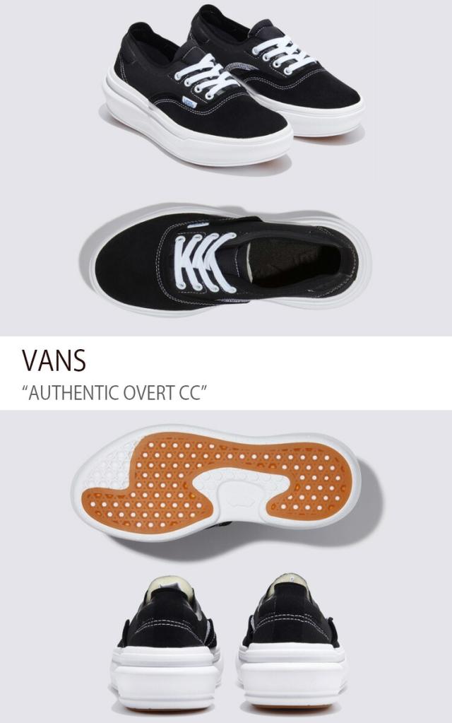 VANS バンズ スニーカー AUTHENTIC OVERT CC BLACK VN0007NVBLK オーセンティックオーバートCC ブラック