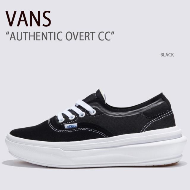 VANS バンズ スニーカー AUTHENTIC OVERT CC BLACK VN0007NVBLK オーセンティックオーバートCC ブラック