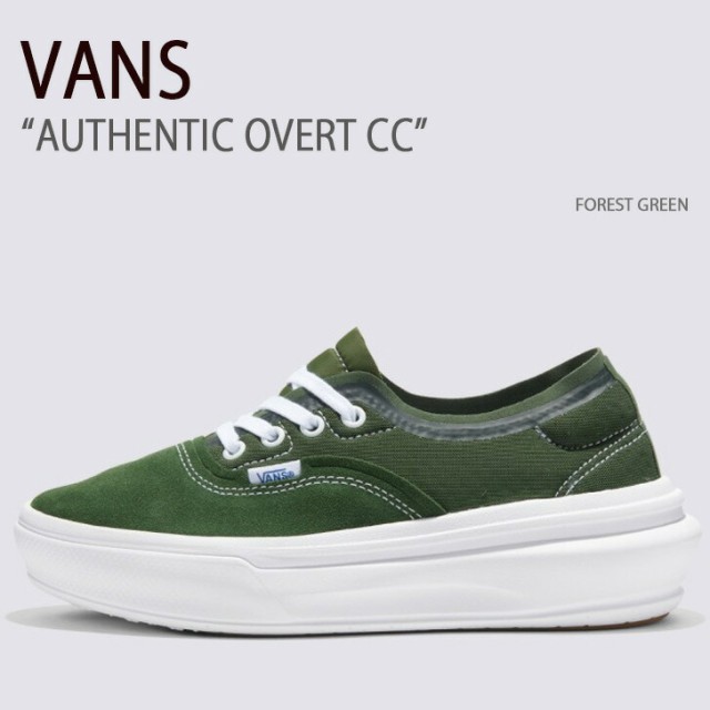 VANS バンズ スニーカー AUTHENTIC OVERT CC FOREST GREEN VN0007NVFGN オーセンティックオーバートCC