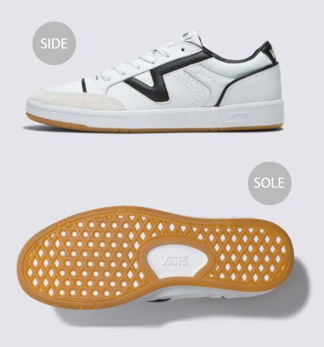 VANS バンズ スニーカー LOWLAND CC JMP R COURT TRUE WHITE BLACK VN0007P2TWB ローランドCC JMP R