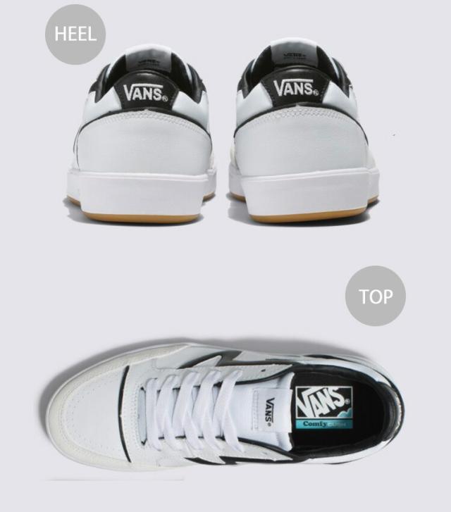VANS バンズ スニーカー LOWLAND CC JMP R COURT TRUE WHITE BLACK VN0007P2TWB ローランドCC JMP R