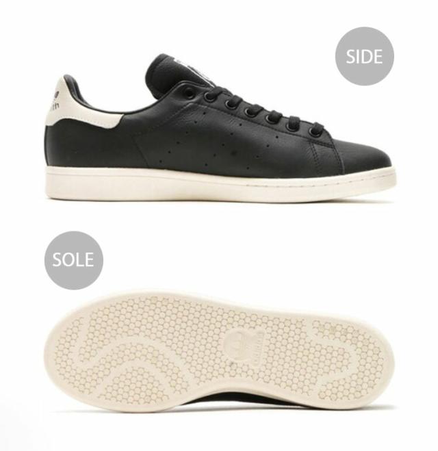 adidas Originals アディダス オリジナルス スニーカー STANSMITH CL AQ4652 BLACK WHITE スタンスミス マットレザー レザースニーカー_2