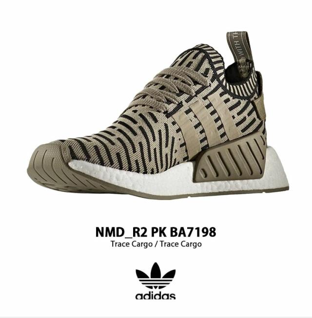 adidas Originals アディダス オリジナルス スニーカー NMD_R2 PK TRACE CARGO BA7198 シューズ プライムニット オリーブカーキ_1