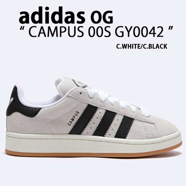 adidas Originals アディダス オリジナルス スニーカー CAMPUS 00S WHITE CREAM BLACK GY0042 キャンパス00S スウェード くすみカラー