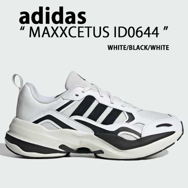 adidas アディダス スニーカー MAXXCETUS WHITE BLACK ID0644 マックスキャターズ ダッドシューズ デイリーシューズ ホワイト ブラック