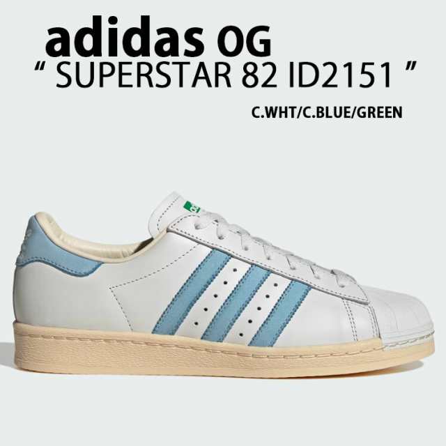 adidas originals アディダス スニーカー SUPERSTAR 82 ID2151 スーパースター82 シューズ レザー WHITE BLUE GREEN 本革 ホワイト