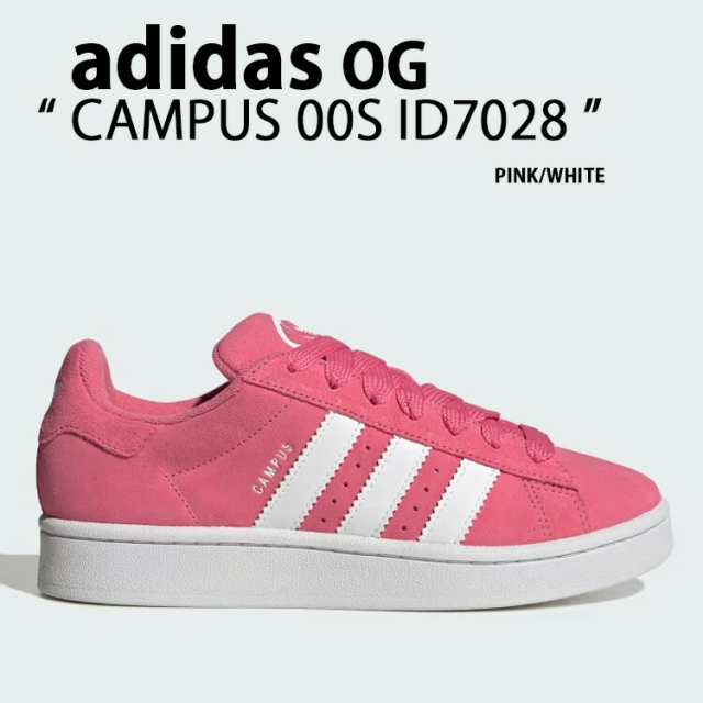 adidas Originals アディダス オリジナルス スニーカー CAMPUS 00S PINK FUSION CLOUD WHITE CLOUD WHITE ID7028の通販は