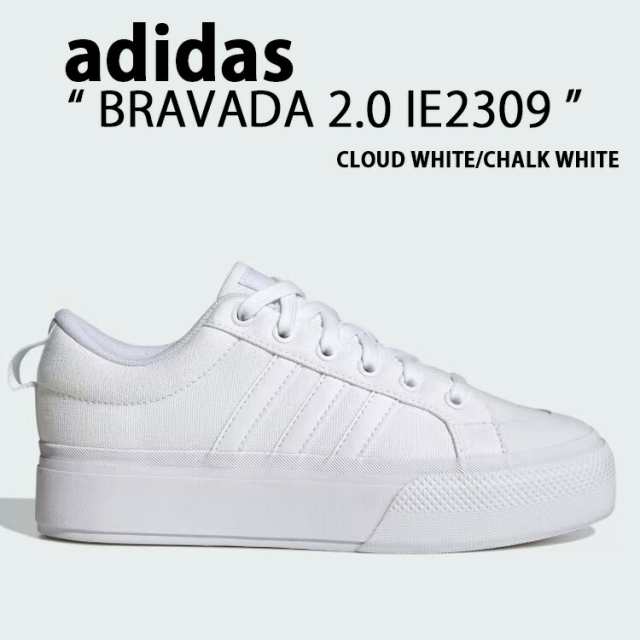 adidas アディダス レディース スニーカー BRAVADA PLATFORM 2.0 WHITE IE2309 厚底 ブラバダ プラットフォームの通販は