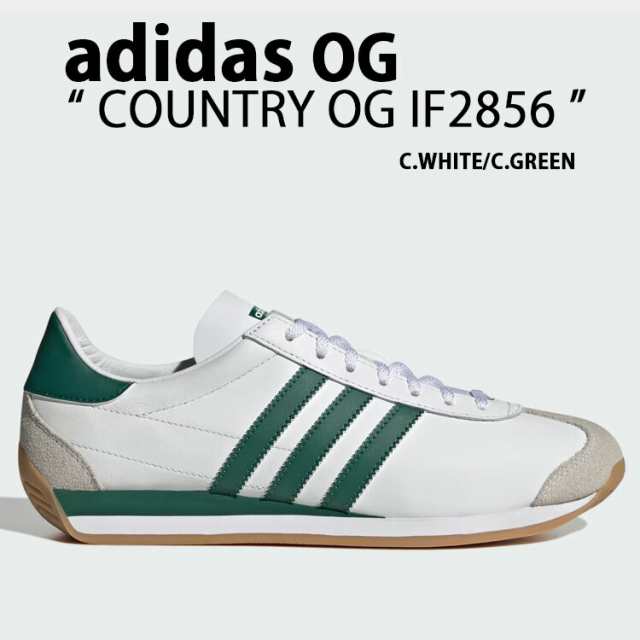 adidas Originals アディダス オリジナルス スニーカー COUNTRY OG WHITE GREEN IF2856 カントリー レザーアッパー ホワイト グリーン