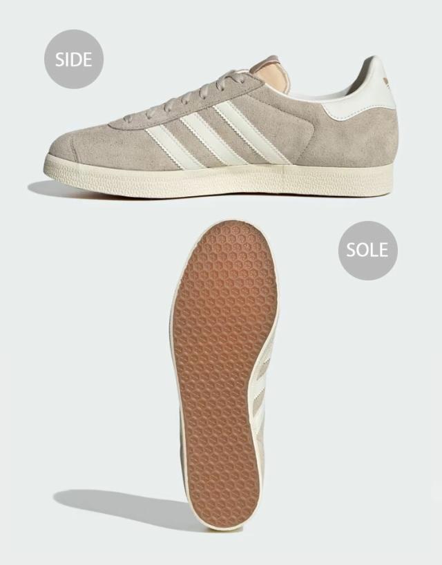 adidas Originals アディダス オリジナルス スニーカー GAZELLE IG5796 BEIGE WHITE CREAM ガゼル シューズ スウェード くすみカラー_2