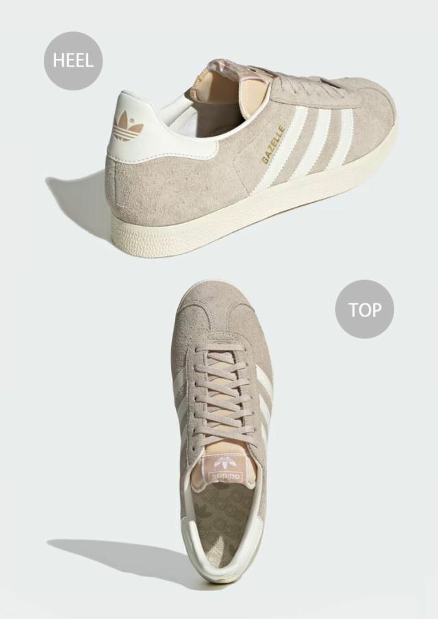 adidas Originals アディダス オリジナルス スニーカー GAZELLE IG5796 BEIGE WHITE CREAM ガゼル シューズ スウェード くすみカラー_3