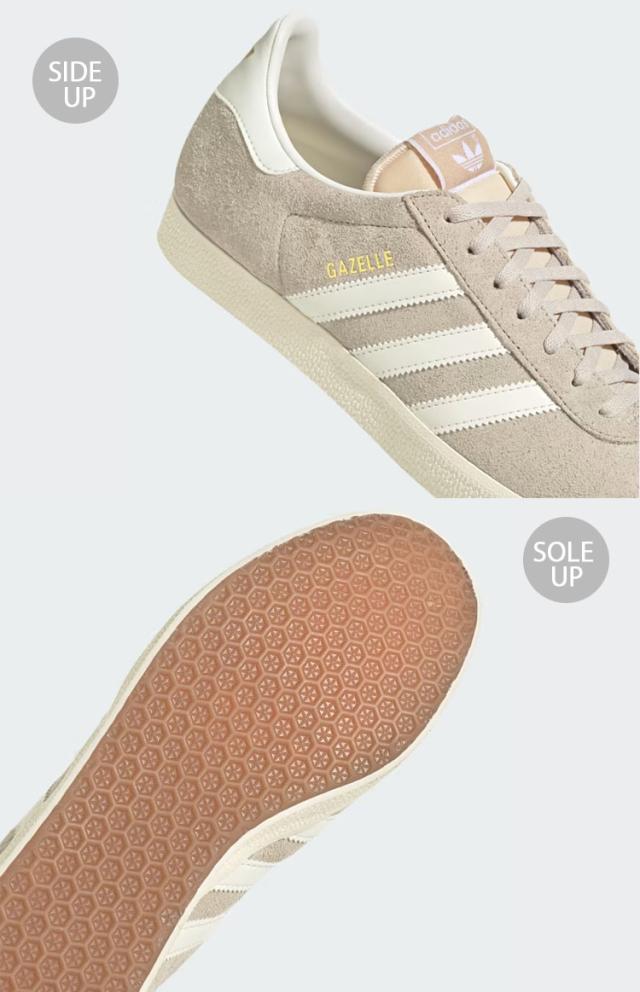 adidas Originals アディダス オリジナルス スニーカー GAZELLE IG5796 BEIGE WHITE CREAM ガゼル シューズ スウェード くすみカラー adidas Originals アディダス オリジナルス スニーカー GAZELLE IG5796