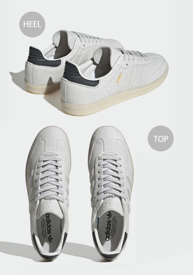 adidas originals アディダス スニーカー SAMBA IG9679 サンバ GRAY CARBON ALUMINIUM シューズ レザースニーカー レザーシューズ_3
