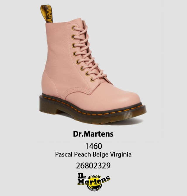 Dr.Martens ドクターマーチン 8ホールブーツ レザー 1460 Pascal Peach ...