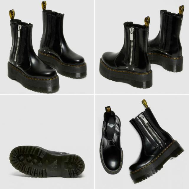 Dr.Martens チェルシー ブーツ 2976 MAX 26903001 WMNS) Dr. Martens 2976 Max Leather Platform Chelsea Boots