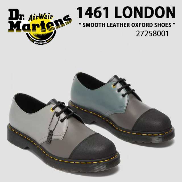 Dr.Martens ドクターマーチン 1461 LONDON SMOOTH LEATHER OXFORD SHOES 27258001 1461 3ホールシューズ BLACK CHARCOAL