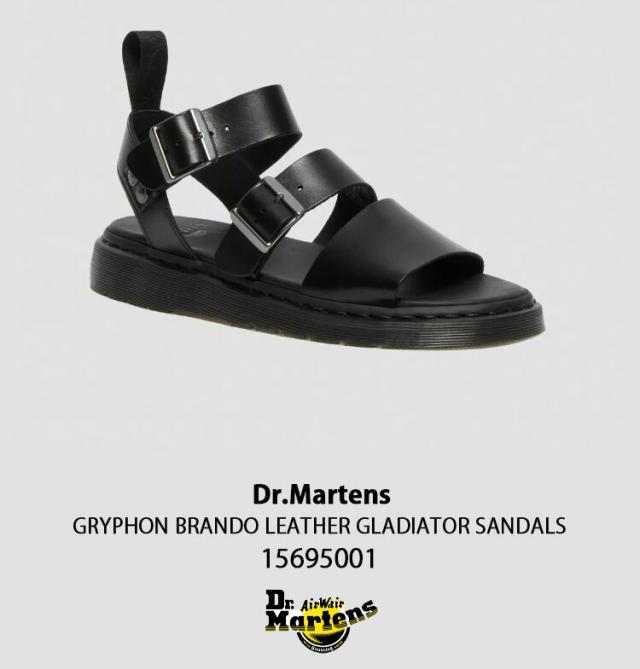 Dr.Martens ドクターマーチン サンダル GRYPHON BLACK BRANDO 15695001