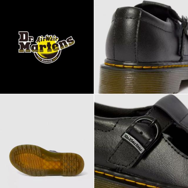 Dr.Martens ドクターマーチン キッズ シューズ JUNIOR POLLEY BLACK T LAMPER 24386001 レザーシューズ 子供 キッズ シューズ ブラックの通販は