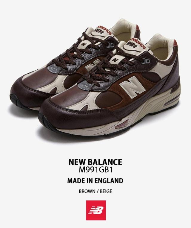 New Balance ニューバランス スニーカー M991GBI BROWN BEIGE MADE IN UK シューズ NEWBALANCE991 ブラウン ベージュ レザー スウェード_1