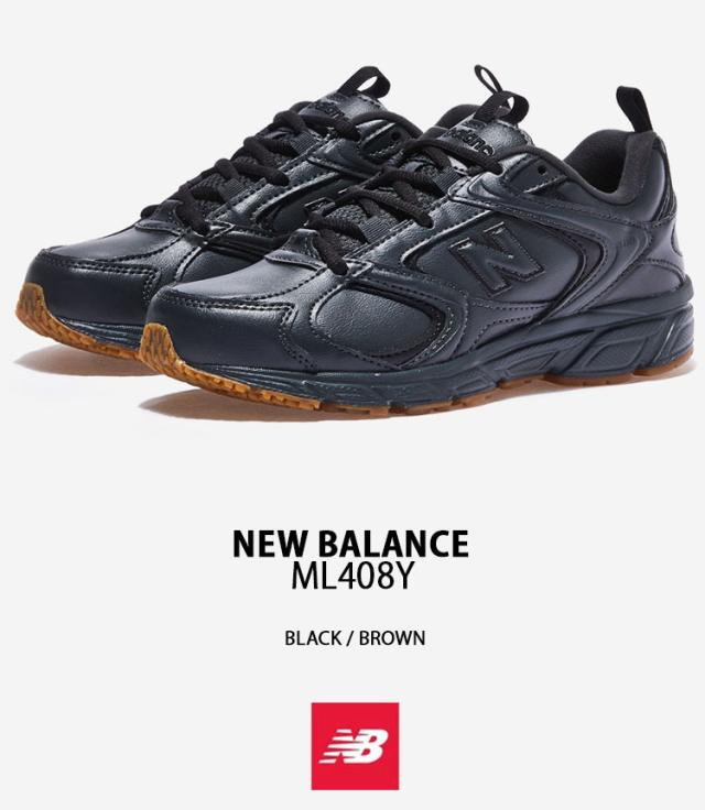 New Balance ニューバランス スニーカー NEWBALANCE ML408 ML408Y BLACK BROWN シューズ ブラック ブラウン メンズ レディース 男性用 女性用_1