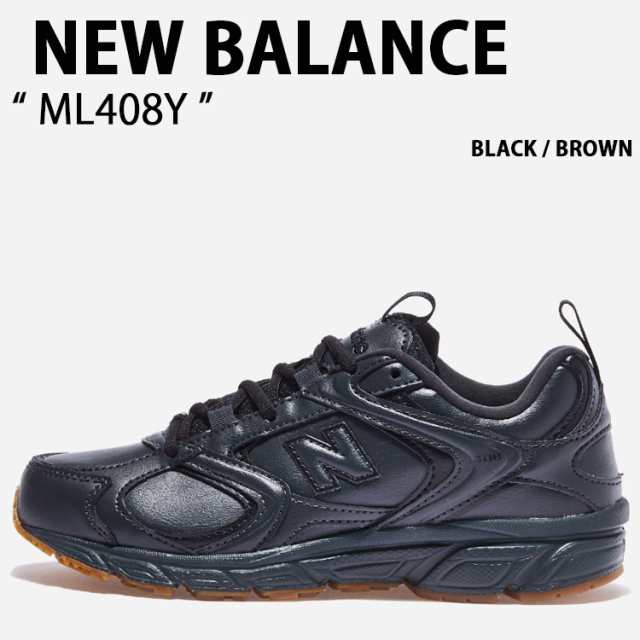 New Balance ニューバランス スニーカー NEWBALANCE ML408 ML408Y BLACK BROWN シューズ ブラック ブラウン メンズ レディース 男性用 女性用の通販は