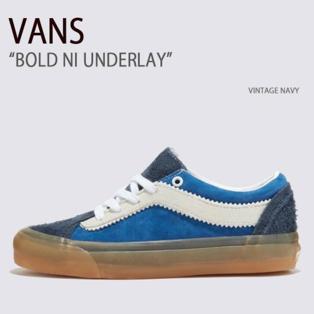 VANS バンズ スニーカー BOLD NI UNDERLAY VINTAGE NAVY VN000DNQNVY ボールドニーアンダーレイ ヴィンテージネイビー