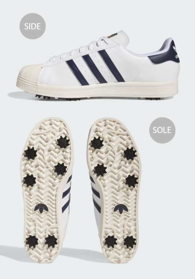 adidas Originals アディダス スニーカー SUPERSTAR GOLF ID5003 WHITE NAVY スーパースター ゴルフ  ゴルフシューズ スパイクレス