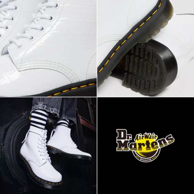 【即日発送】Dr.Martens レザーブーツ WHITEトルカリマーケット