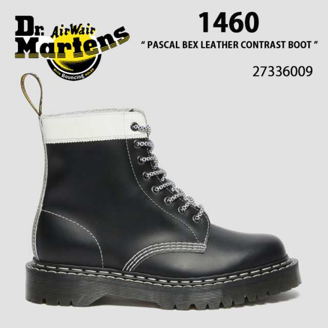 Dr.Martens ドクターマーチン 8ホールブーツ レザー 1460 Pascal Bex DS Black With White Edge Smooth Slice & White Smooth 27336009