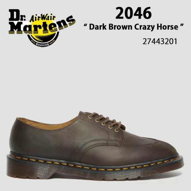 Dr.Martens ドクターマーチン 5ホールシューズ Archive 2046 Dark Brown Crazy Horse 27443201 DARK BROWN ダークブラウン