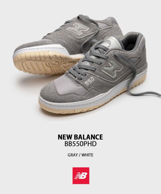 ★New Balance★ニューバランス★BB550PHD Gray★男女共用★ New Balance ニューバランス スニーカー BB550PHD GRAY WHITE