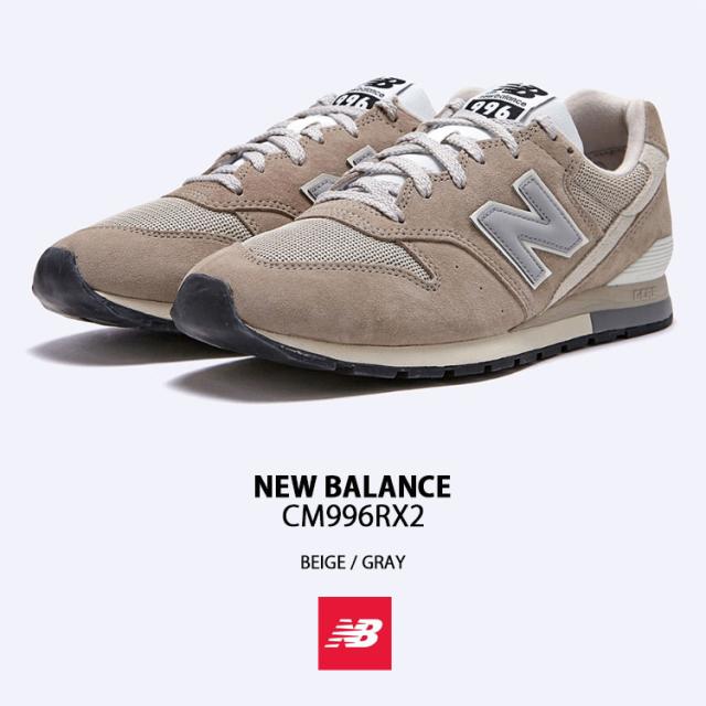 New Balance ニューバランス スニーカー CM996RX2 BEIGEGRAY シューズ NewBalanceCM996 ニューバランスCM996 ベージュ グレー スウェード_1