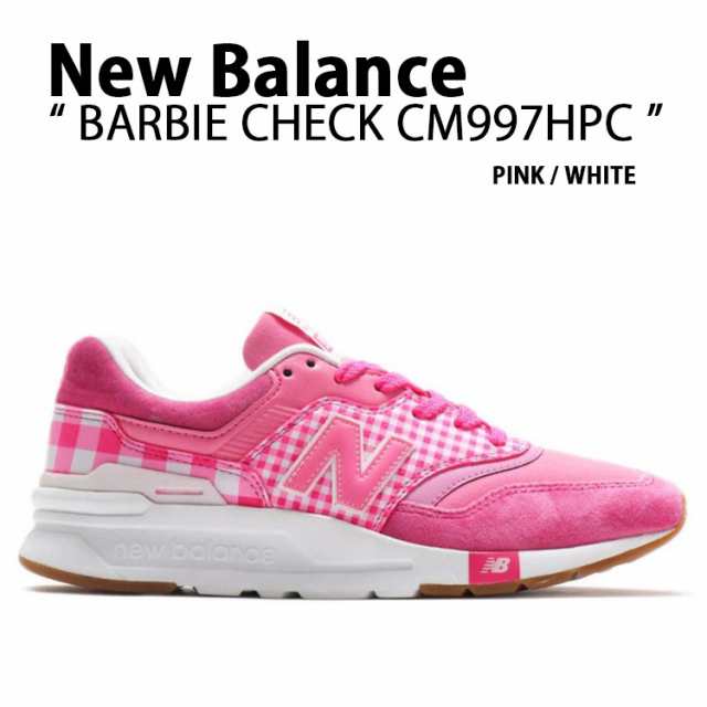 New Balance ニューバランス レディース スニーカー CM997HPC Barbie Check バービー チェック CM997 PINK WHITE ギンガムチェック