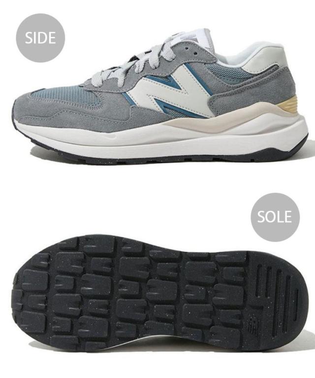 New Balance ニューバランス スニーカー M5740HCF NEWBALANCE M57/40 GRAY BLUE シューズ NEWBALANCE5740 ニューバランス5740 ビッグN レザー 本革_2